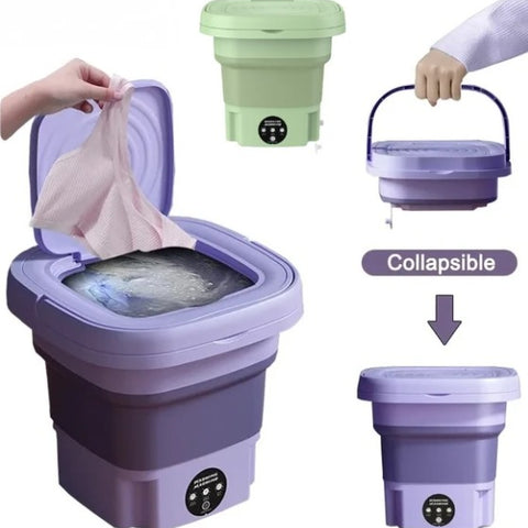 New Mini Lavadora Portátil Plegable Ropa