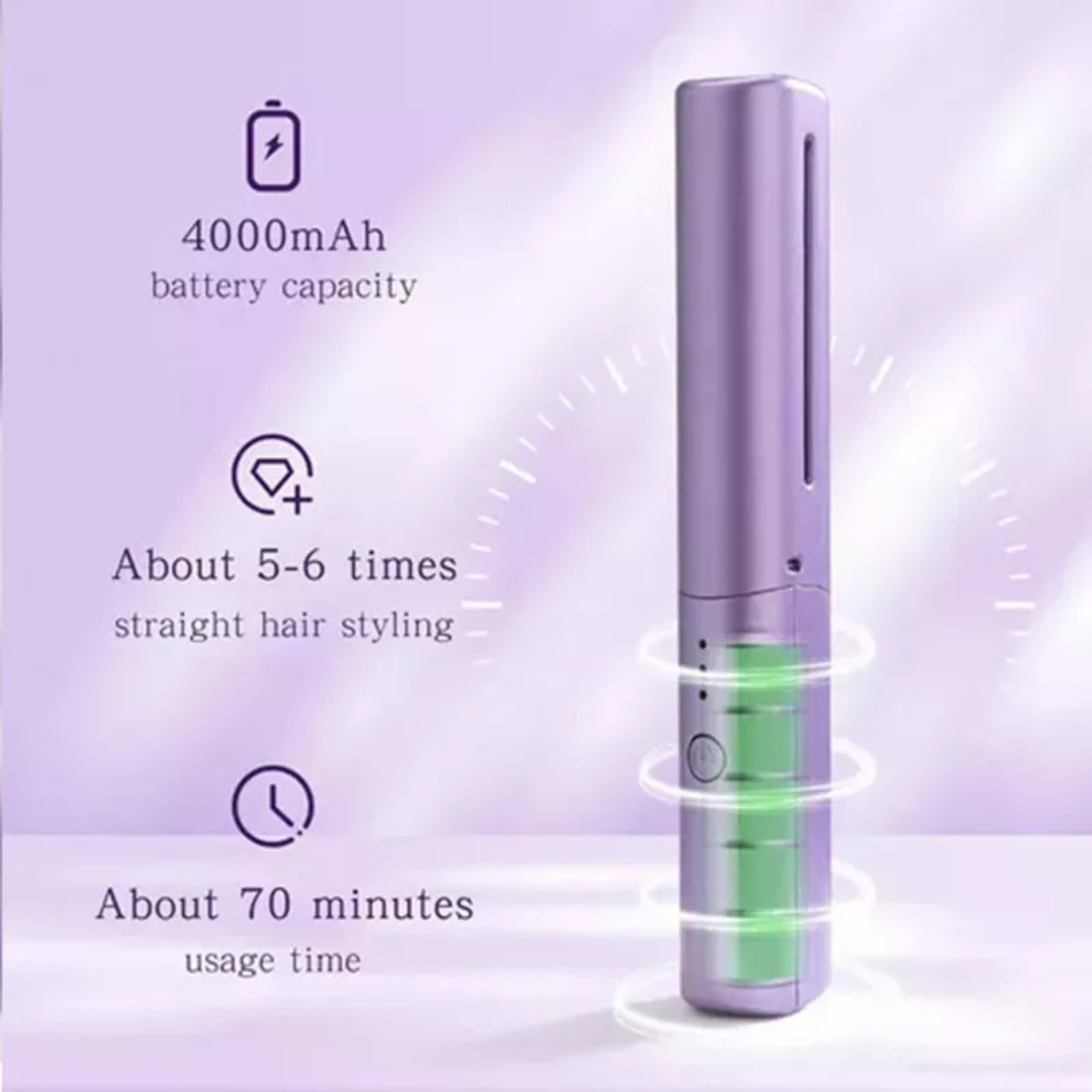 Peine alisador de cerámica 2 en 1: siempre listo para usar