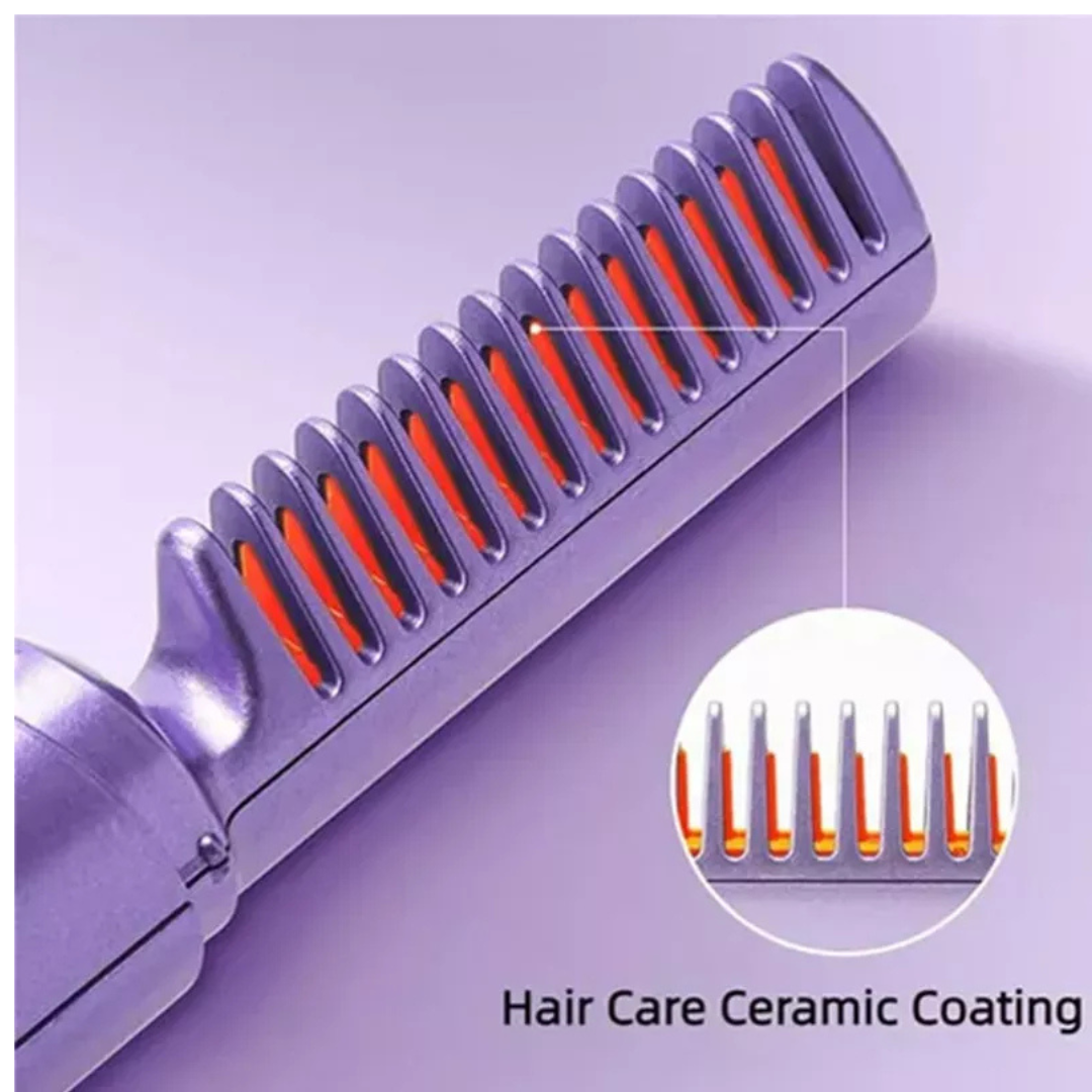Peine alisador de cerámica 2 en 1: siempre listo para usar
